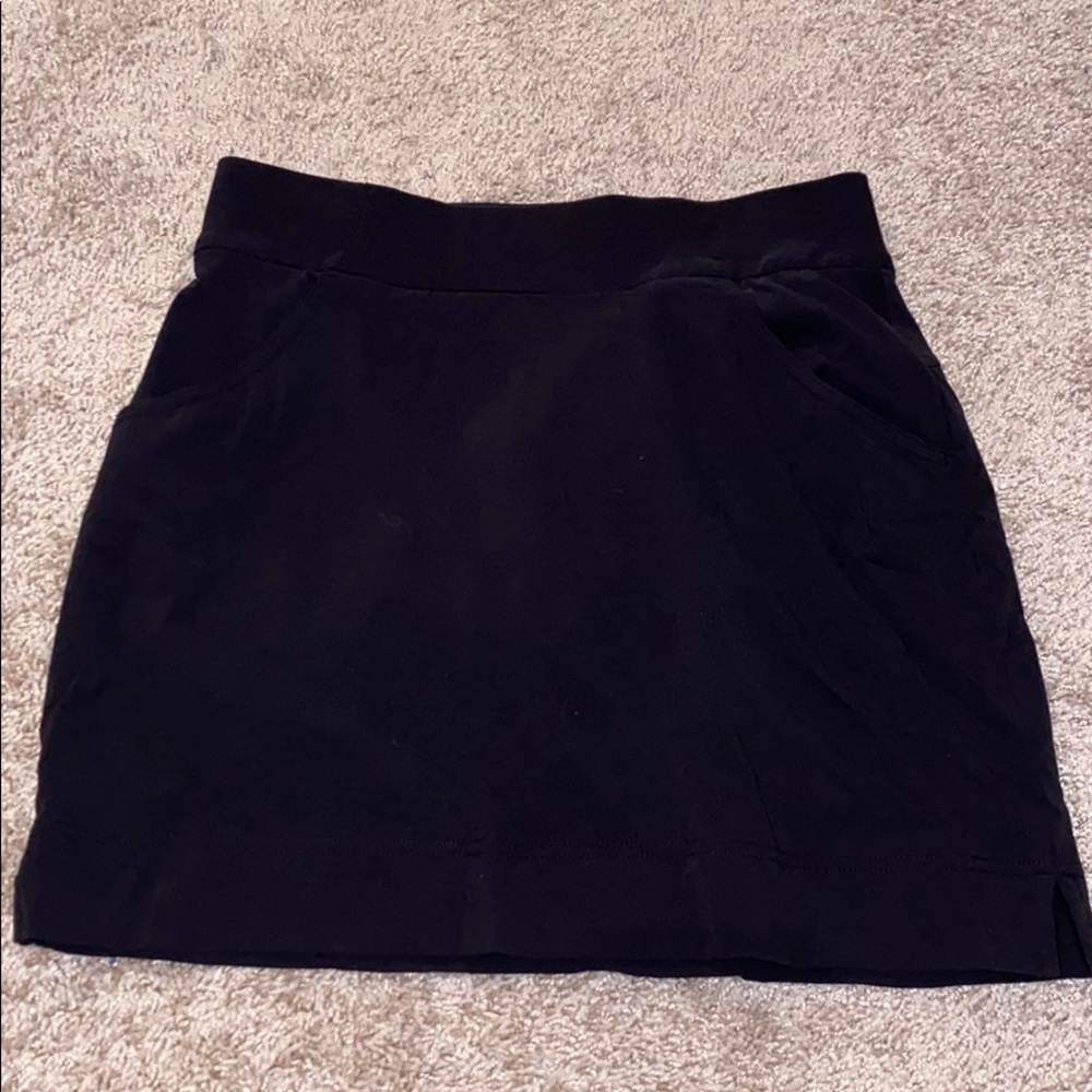 Black athletic skirt